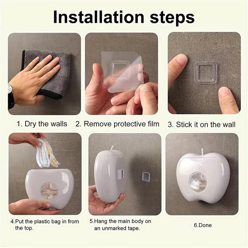 Wall-mounted Cling Bag & Clingfilm Organizer Storage Box