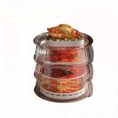 3pcs Kitchen Stackable Vegetable Cover Transparent Visible Insulation Dish Cover