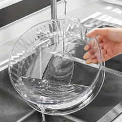 3pcs Kitchen Stackable Vegetable Cover Transparent Visible Insulation Dish Cover