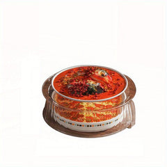 3pcs Kitchen Stackable Vegetable Cover Transparent Visible Insulation Dish Cover