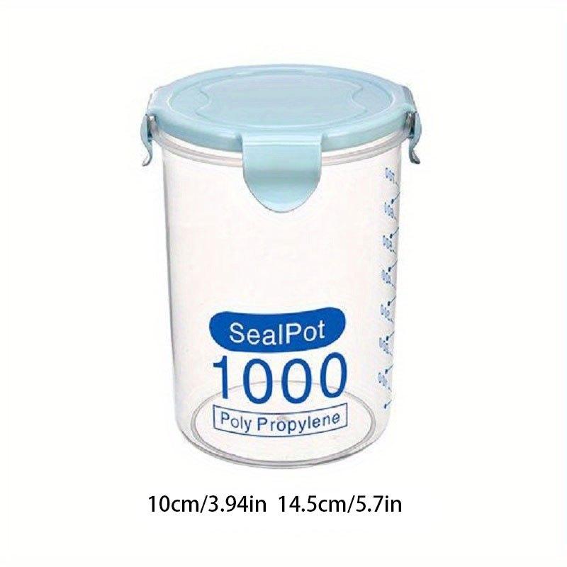Airtight Round Food Storage Containers Clear Sealed Fresh Keeping Box