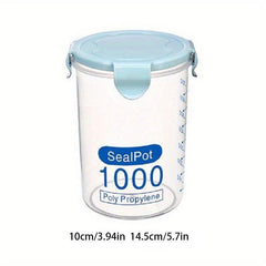 Airtight Round Food Storage Containers Clear Sealed Fresh Keeping Box