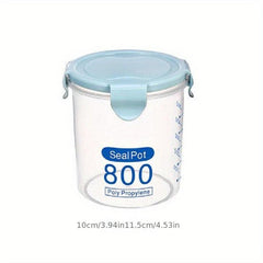 Airtight Round Food Storage Containers Clear Sealed Fresh Keeping Box