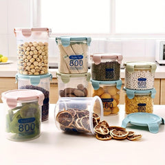 Airtight Round Food Storage Containers Clear Sealed Fresh Keeping Box