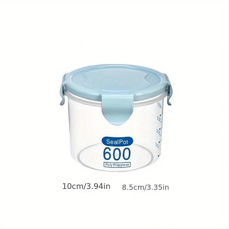 Airtight Round Food Storage Containers Clear Sealed Fresh Keeping Box