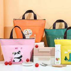 Cartoon Animal Insulation Lunch Bag for Teenagers and Workers