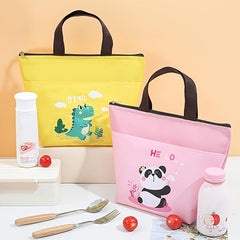 Cartoon Animal Insulation Lunch Bag for Teenagers and Workers