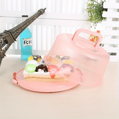 Portable Cake Box Food Preservation Storage Semi-transparent Dessert