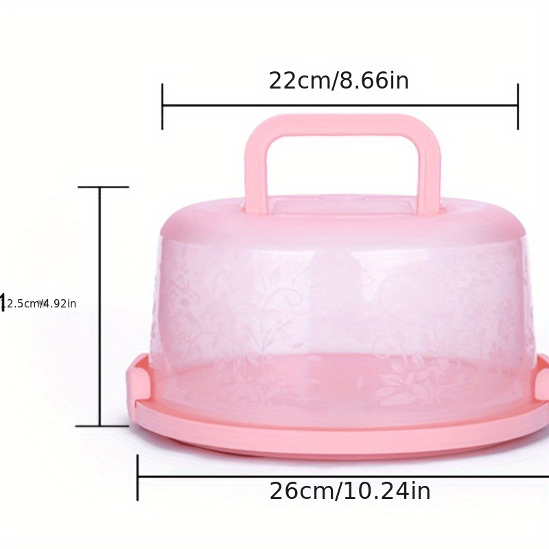 Portable Cake Box Food Preservation Storage Semi-transparent Dessert