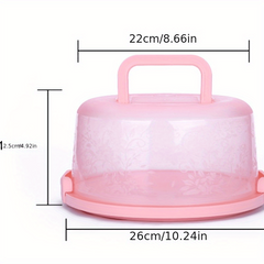 Portable Cake Box Food Preservation Storage Semi-transparent Dessert