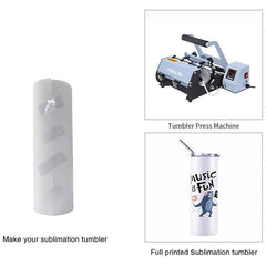 20oz Skinny Tumbler Sublimation Cup Double Wall Vacuum Insulated Car Mug