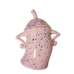 1pc Attitude Jar With Lid Food Plastic Storage Container