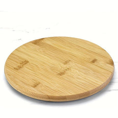 Bamboo Spinning Tray Food Tray Organizer for Kitchen Turntable