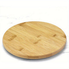 Bamboo Spinning Tray Food Tray Organizer for Kitchen Turntable