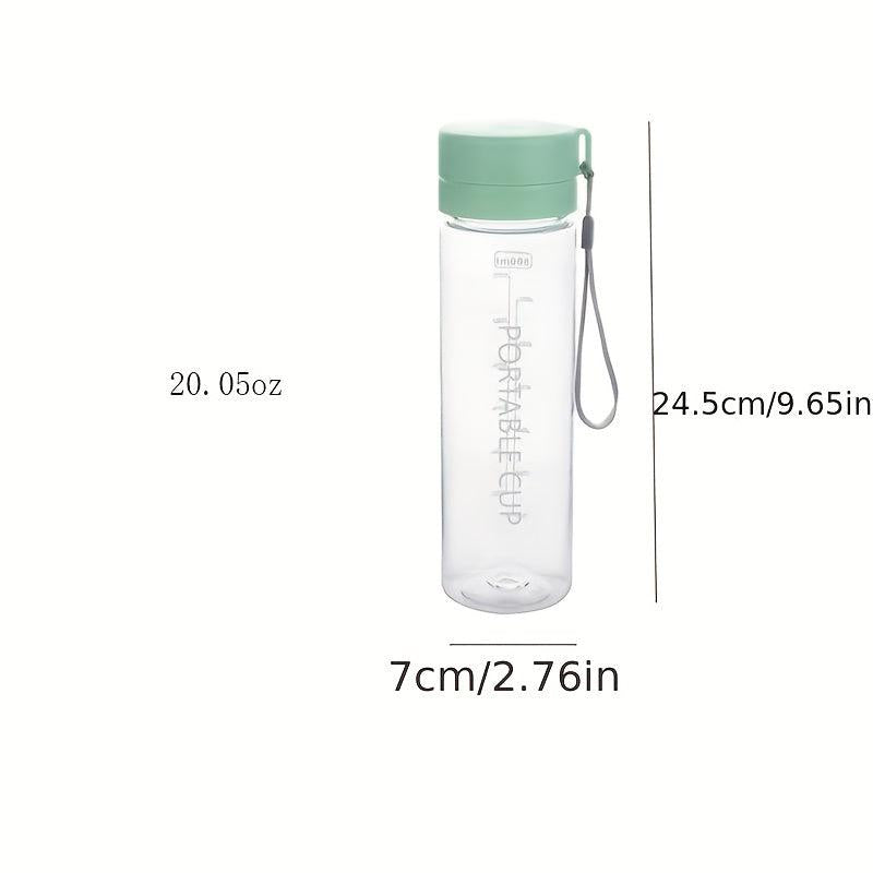 Large Capacity Clear Tumbler with Lid & Carrying Rope