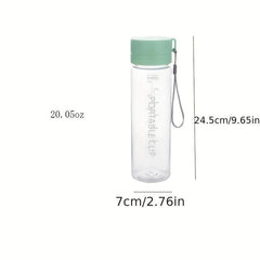 Large Capacity Clear Tumbler with Lid & Carrying Rope