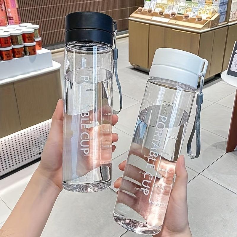Large Capacity Clear Tumbler with Lid & Carrying Rope