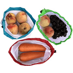 12pcs Reusable Produce Bags Washable Tare Weight Included for Grocery Shopping