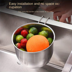Stainless Steel Sink Drain Basket for Kitchen Sink