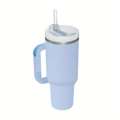 40oz Reusable Vacuum Tumbler with Handle & Straw