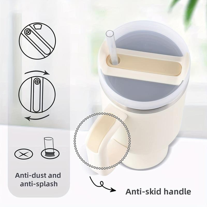 40oz Reusable Vacuum Tumbler with Handle & Straw
