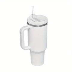 40oz Reusable Vacuum Tumbler with Handle & Straw