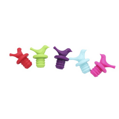 3pcs Bird Shaped Silicone Wine & Beer Bottle Caps