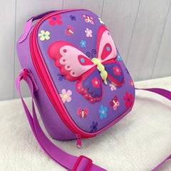 3D Cartoon Butterfly Insulation Lunch Bag Cooler Bag for Picnic Beach