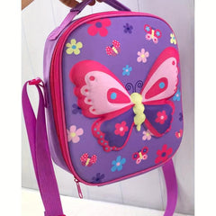 3D Cartoon Butterfly Insulation Lunch Bag Cooler Bag for Picnic Beach