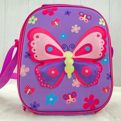 3D Cartoon Butterfly Insulation Lunch Bag Cooler Bag for Picnic Beach