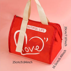 Bohemian Style Bento Bag Ice Pack Picnic Lunch Box Bag
