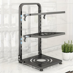 Adjustable Pot and Pan Rack Organizer - Heavy Duty Cookware Holder
