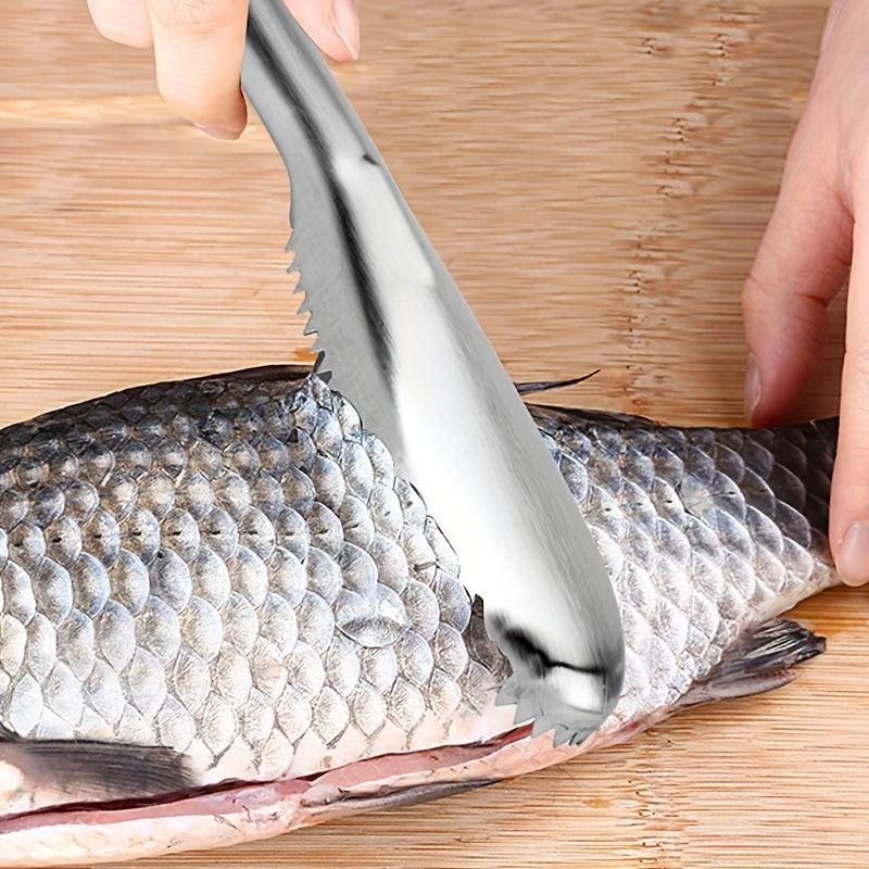Stainless Steel Fish Scale Remover Tool - Kitchen Scaling Accessory