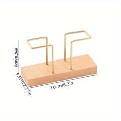 Solid Wood Paper Napkin Holder for Countertop Kitchen Storage