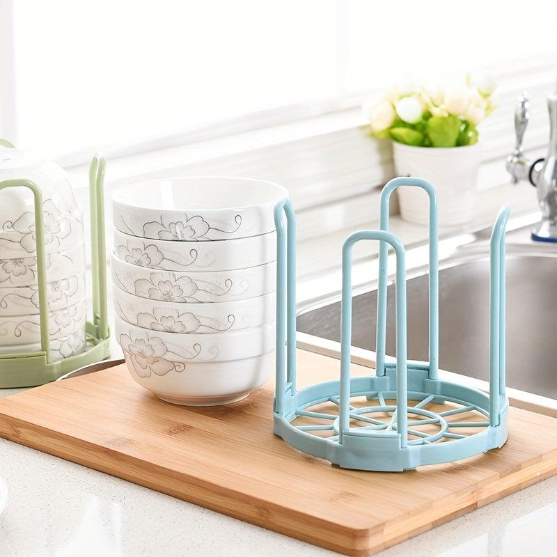 1pc Foldable Plastic Dish Storage Display Stand