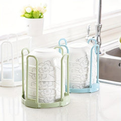 1pc Foldable Plastic Dish Storage Display Stand