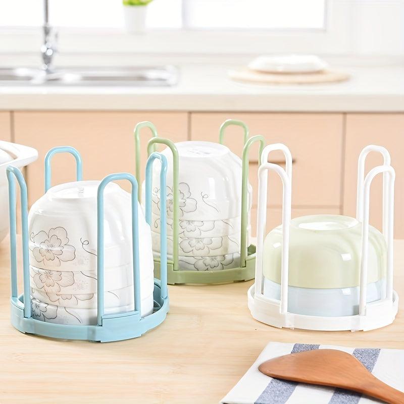 1pc Foldable Plastic Dish Storage Display Stand
