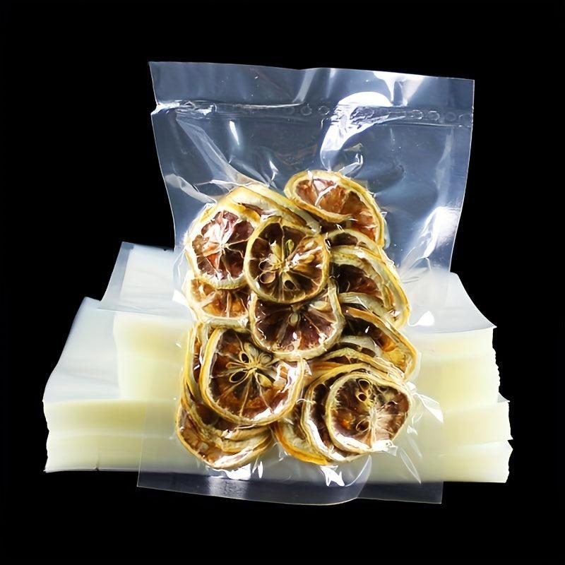 10pcs Food Vacuum Compressed Bag Transparent Manual Pumping Vacuum Bag