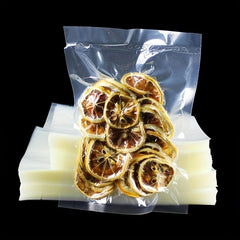 10pcs Food Vacuum Compressed Bag Transparent Manual Pumping Vacuum Bag