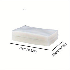 10pcs Food Vacuum Compressed Bag Transparent Manual Pumping Vacuum Bag