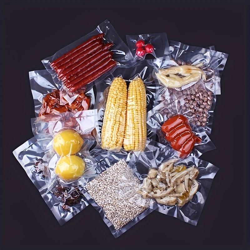 10pcs Food Vacuum Compressed Bag Transparent Manual Pumping Vacuum Bag