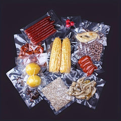 10pcs Food Vacuum Compressed Bag Transparent Manual Pumping Vacuum Bag
