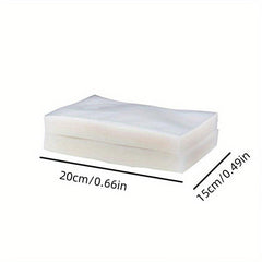 10pcs Food Vacuum Compressed Bag Transparent Manual Pumping Vacuum Bag