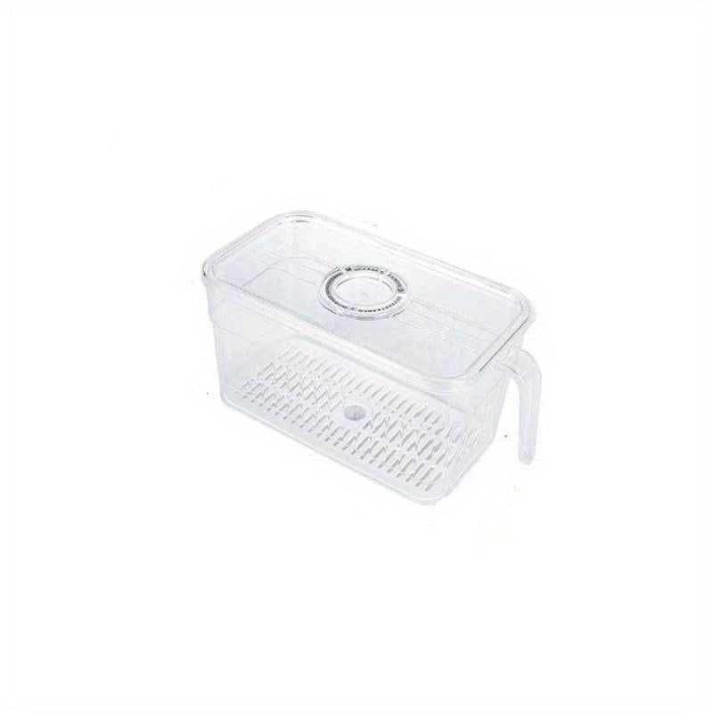 1pc Refrigerator Storage Box Transparent Fresh Keeping Box Hand Wash Reusable