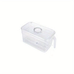 1pc Refrigerator Storage Box Transparent Fresh Keeping Box Hand Wash Reusable