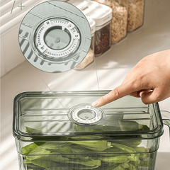 1pc Refrigerator Storage Box Transparent Fresh Keeping Box Hand Wash Reusable