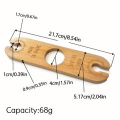 Bamboo Red Wine Cup Holder Kitchen Cabinet Hanging Rack
