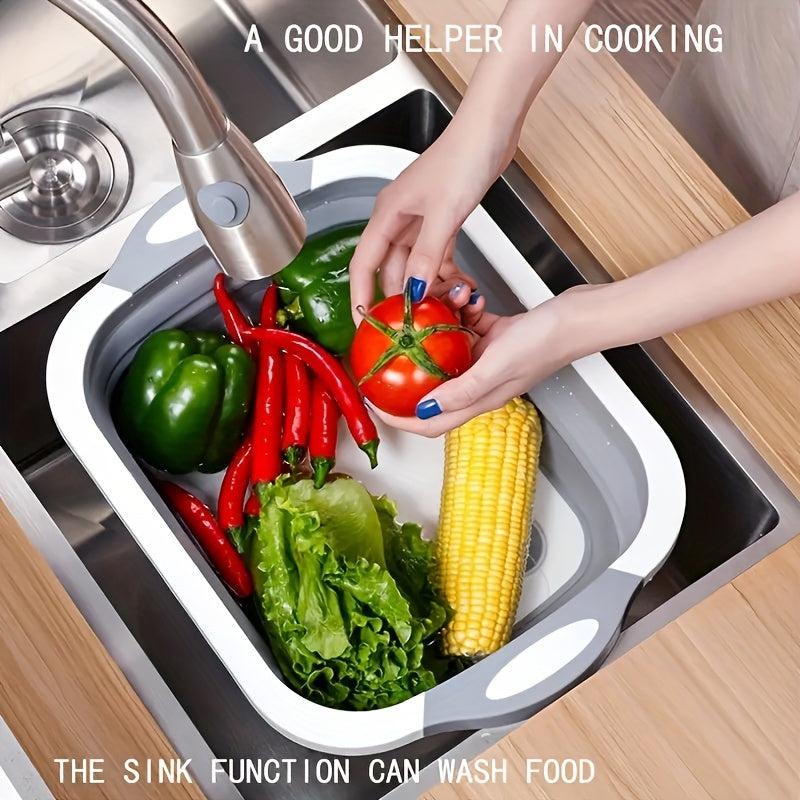 Multifunctional Folding Serving Board Vegetable Washing Storage