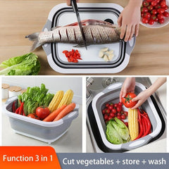 Multifunctional Folding Serving Board Vegetable Washing Storage