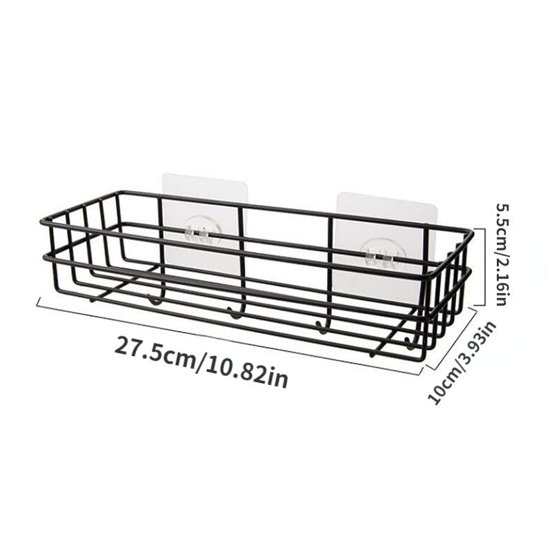 Wall Mounted Bathroom Shelf Organizer with Hook